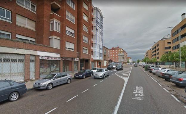 Avenida de Asturias, donde fue detenido el sospechoso. 