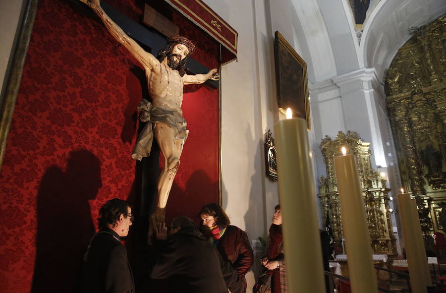 El Santo Cristo del Calvario en la lglesia de San Quirce y Santa Julita. 