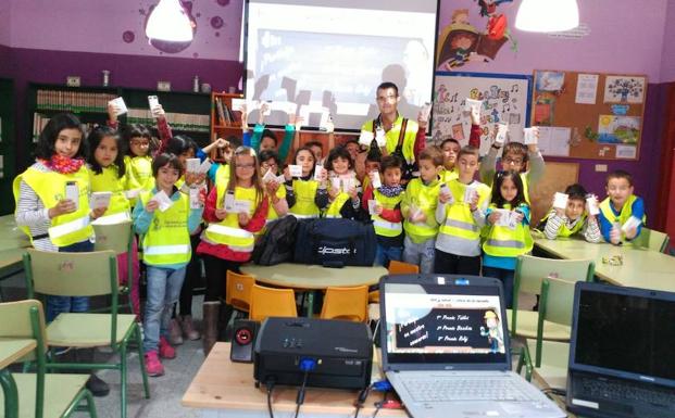 Algunos de los alumnos del Santa Clara participantes en las jornadas. 