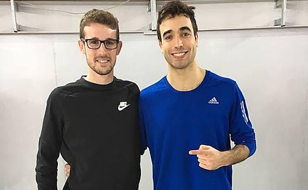 Álvaro de Arriba y Antonio García, dos de los representantes salmantinos en el Nacional absoluto. 