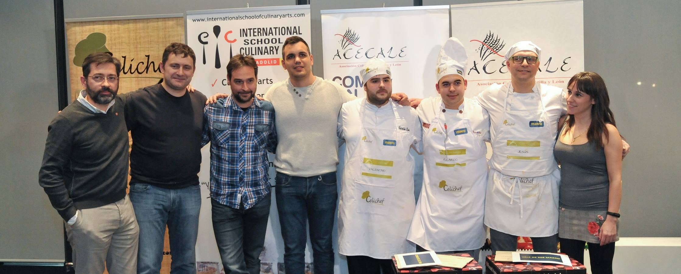 Tres cocineros con estrellas Michelin formaban parte del jurado de este concurso de cocina para celíacos celebrado en la Escuela Internacional de Cocina Fernando Pérez de Valladolid