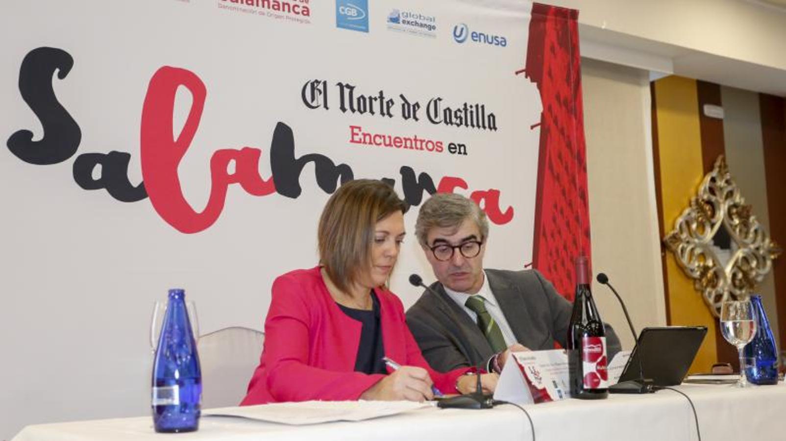 Milagros Marcos ha intervenido en los Encuentros en Salamanca, organizados por El Norte de Castilla, con la ponencia 'La cadena de valor: el equilibrio necesario para la economía de Castilla y León',