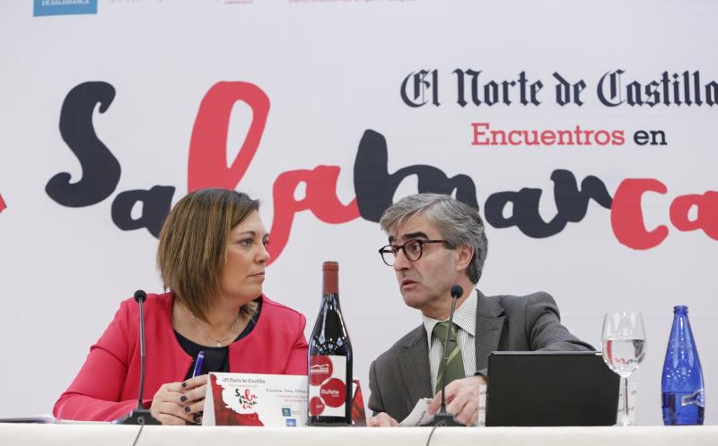 Milagros Marcos ha intervenido en los Encuentros en Salamanca, organizados por El Norte de Castilla, con la ponencia 'La cadena de valor: el equilibrio necesario para la economía de Castilla y León',