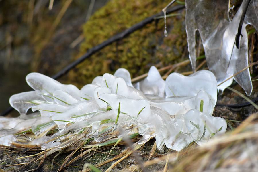 Fotos: Hielo y bajas temperaturas en Covalagua
