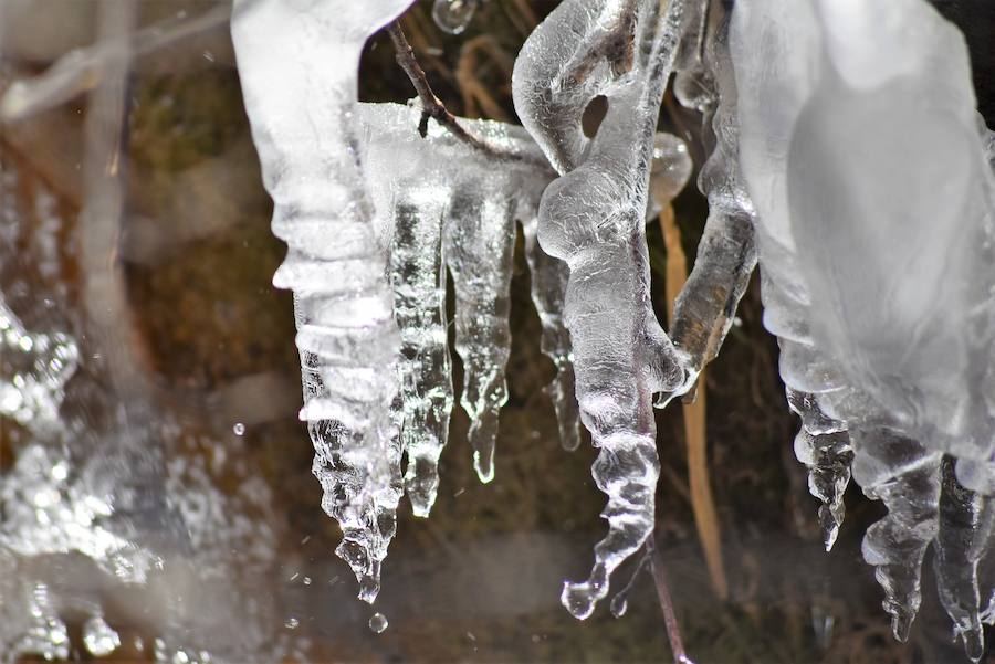Fotos: Hielo y bajas temperaturas en Covalagua