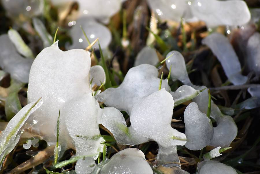 Fotos: Hielo y bajas temperaturas en Covalagua