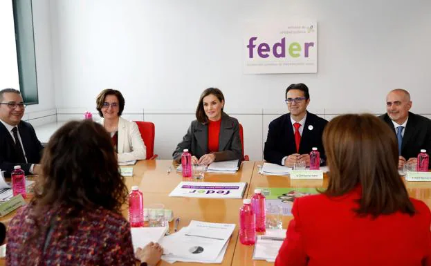 La Reina Letizia asiste a una reunión de trabajo de la Federación Española de Enfermedades Raras (Feder).