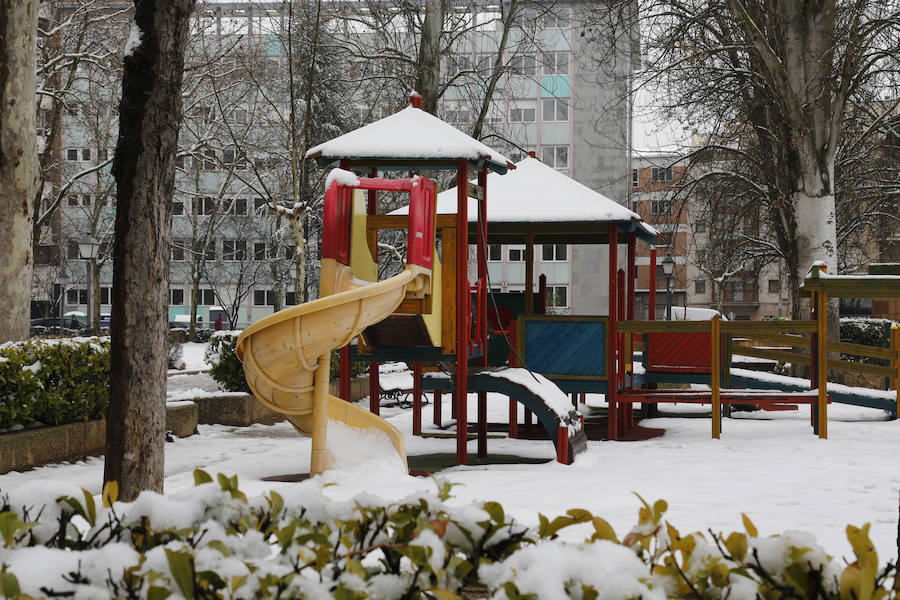 Fotos: La capital palentina se tiñe de blanco II