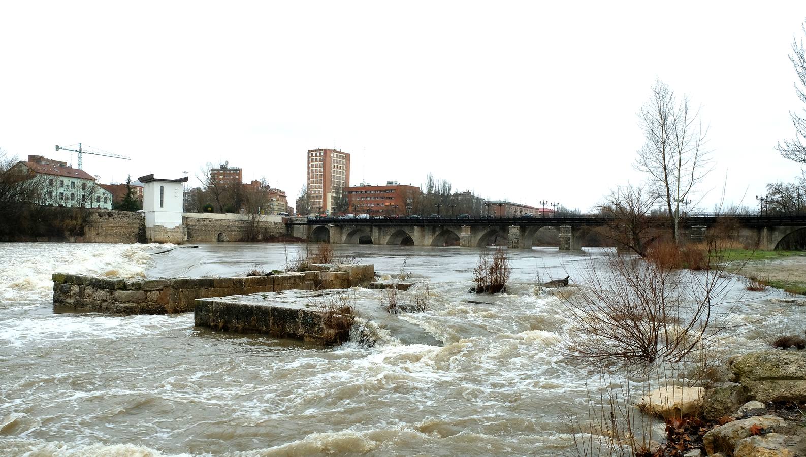 El Pisuerga a su paso por Valladolid.