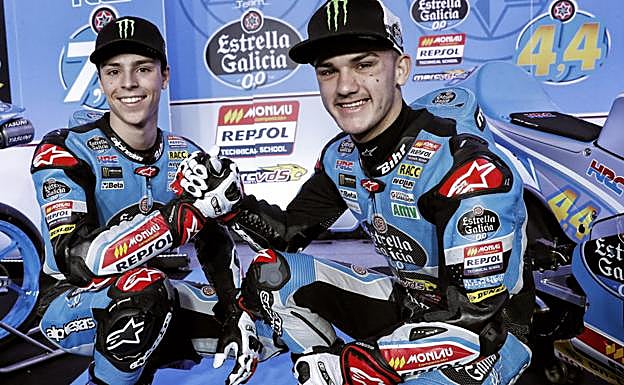 Arón Canet (d) y Alonso López. 