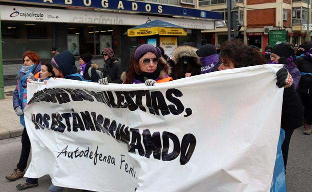 Manifestación en la Calle Vitoria de Gamonal