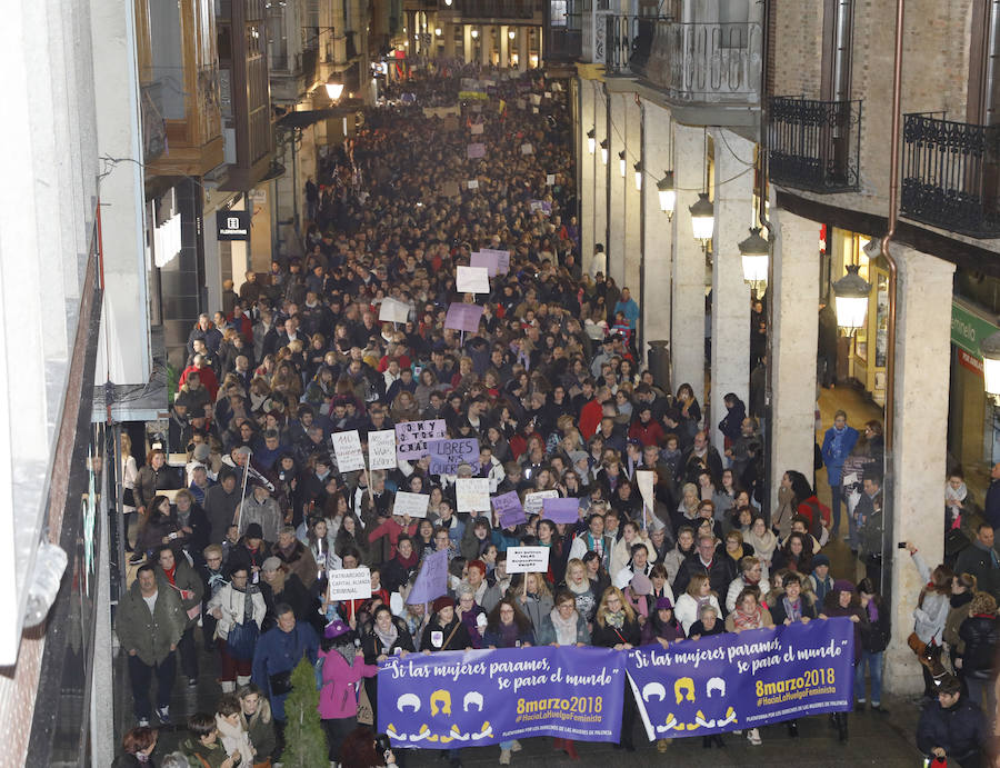 Fotos: El colofón reivindicativo del 8-M en Palencia