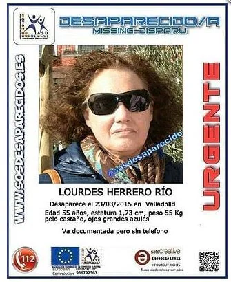 Lourdes Herrero Río, desaparecida desde el 23/03/2015 (Valladolid).