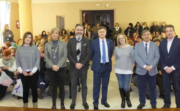 Recepción, este sábado, en la Diputación de Segovia, a la delegación de Brunete. 
