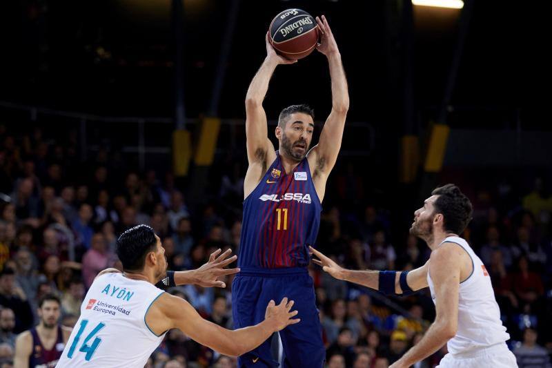 Juan Carlos Navarro, durante el partido frente al Real Madrid en el Palau.