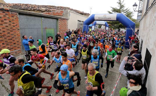 Salida de la carrera en Matilla de los Caños 