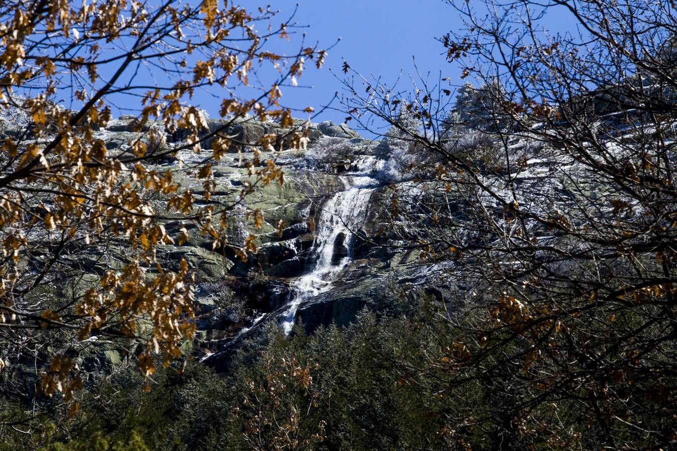 Cascada El Chorro Grande en La Ganja (Segovia).