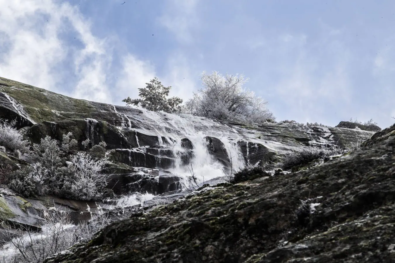 Cascada El Chorro Grande en La Ganja (Segovia).