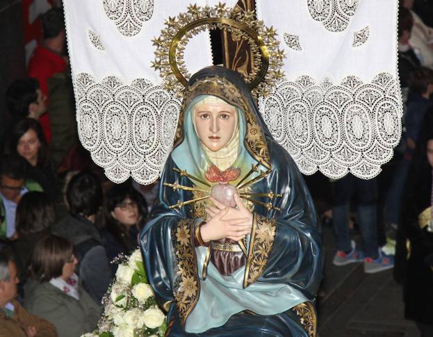 Procesión de La Soledad de la Virgen. 