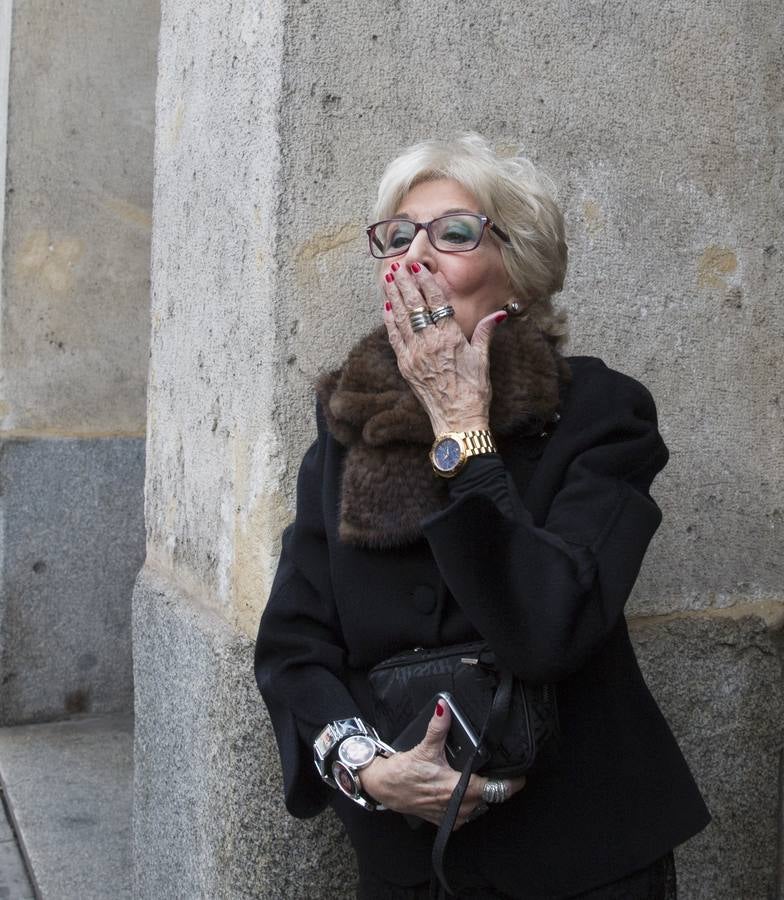 La actiz vallisoletana aprovechó la presentación de la obra en el Teatro Calderón para anunciar su retirada de los escenarios