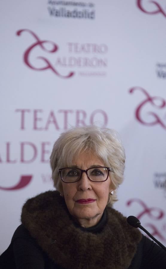 La actiz vallisoletana aprovechó la presentación de la obra en el Teatro Calderón para anunciar su retirada de los escenarios