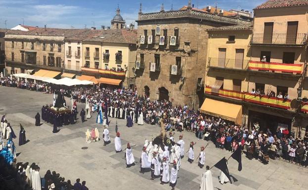 Procesión del Encuentro la pasada Semana Santa. 