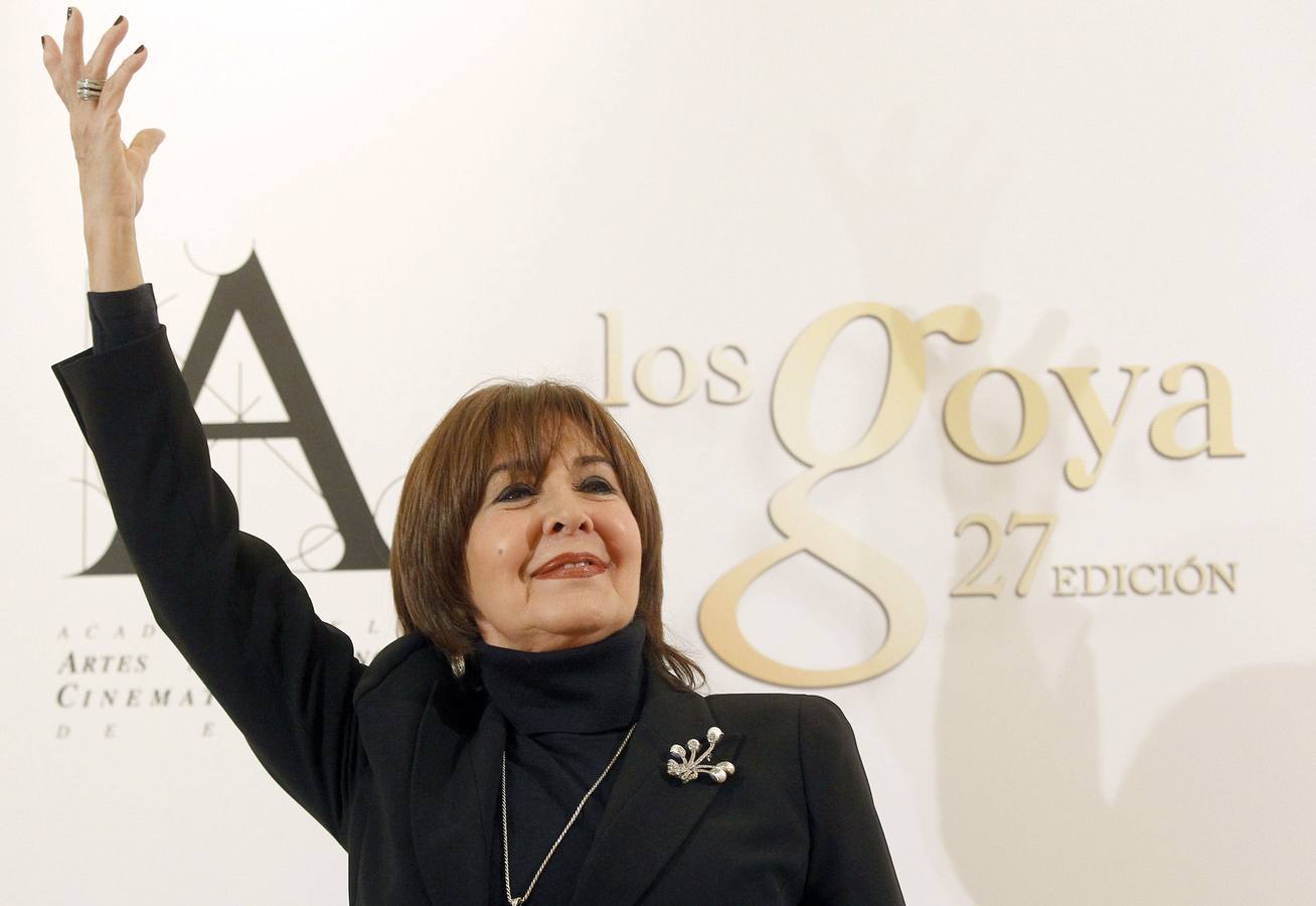 17.01.13 Durante un encuentro en Madrid con la prensa con motivo de la concesión del Goya de Honor por su trayectoria artística.