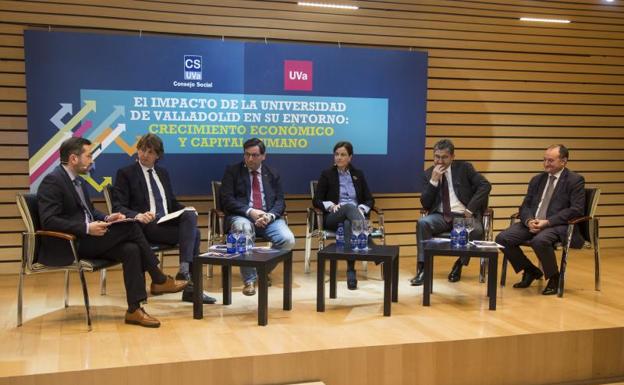 Presentación del informe sobre la contribución socioeconómica de la Universidad de Valladolid.