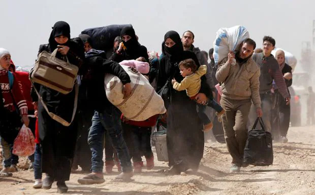 Una caravana de sirios. 