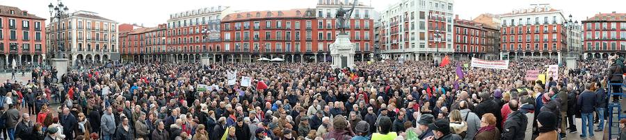 Fotos: Manifestación en defensa de las pensiones en Valladolid