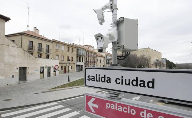 Cámaras instaladas junto al casco histórico. 