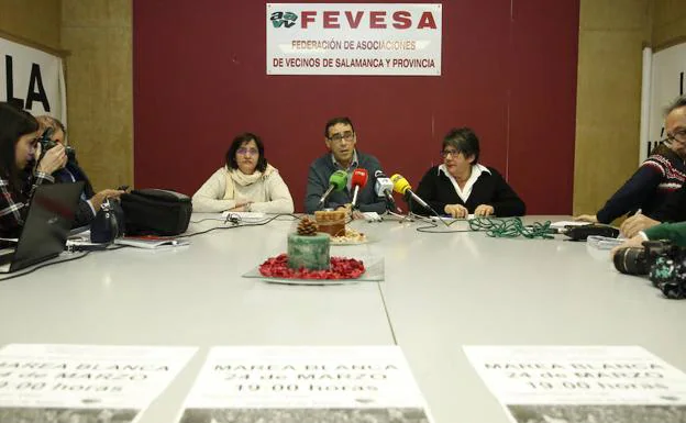 María Ángeles Salinero, Diego Cuesta y Regina Moreiro. 
