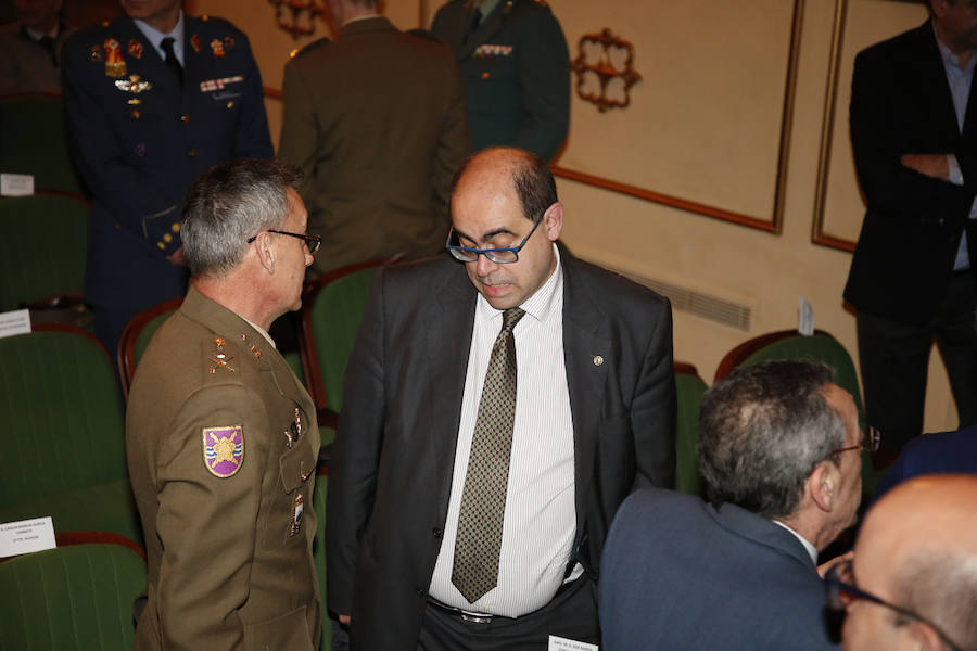 No quiso dejar pasar la oportunidad en el inicio de su pregón de mencionar a la organización que preside, Proyecto Hombre de Salamanca