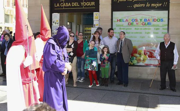 Preso en la procesión del Indulto en Palencia de 2014. 