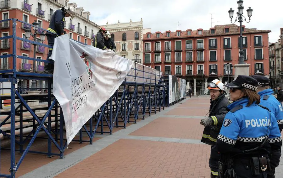 Fotos: Los efectos del temporal de viento en Valladolid