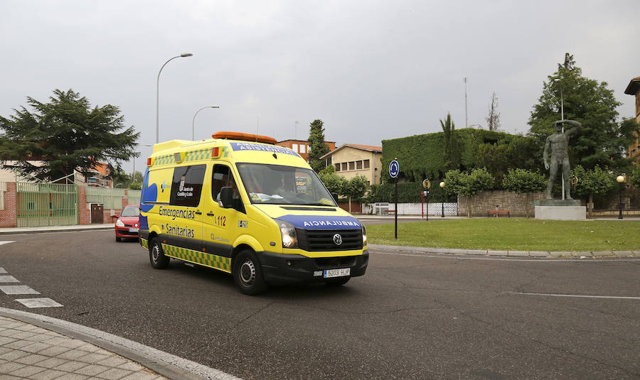 Una ambulancia de emergencias. 