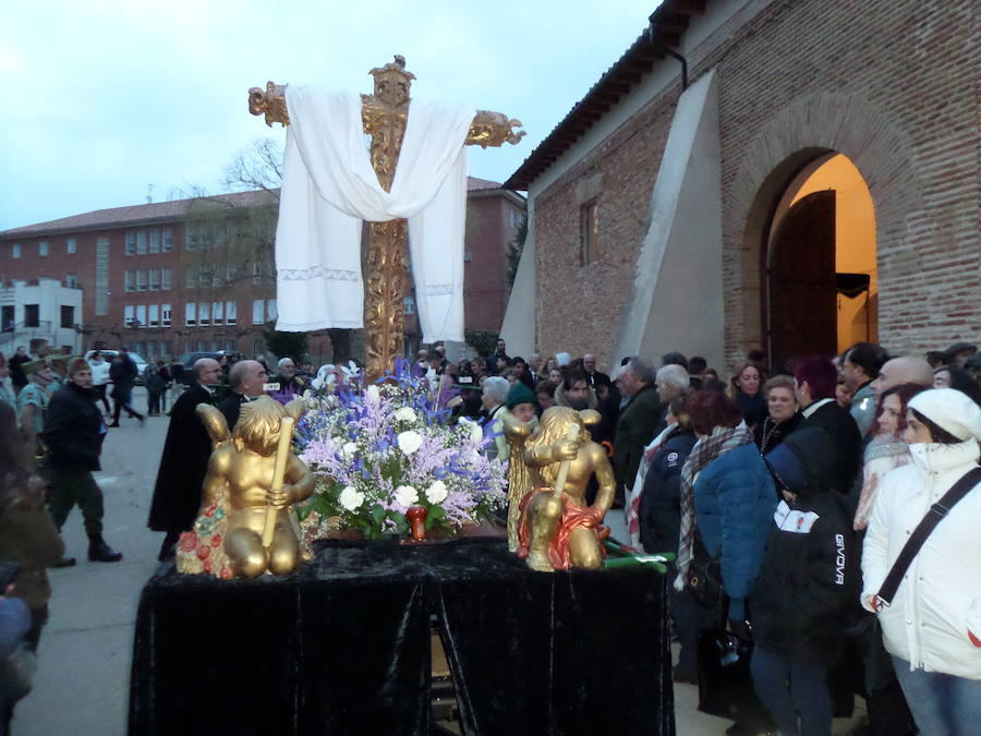 Fotos: Los antiguos legionarios de Valladolid, en el Jueves Santo de Carrión