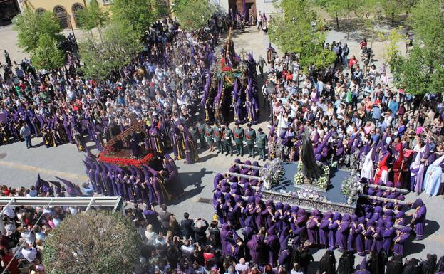 Despedida de la procesión de Los Pasos