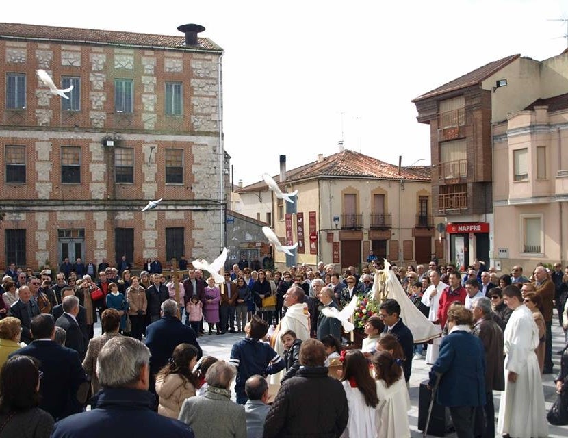 Procesión del Encuentro en Iscar