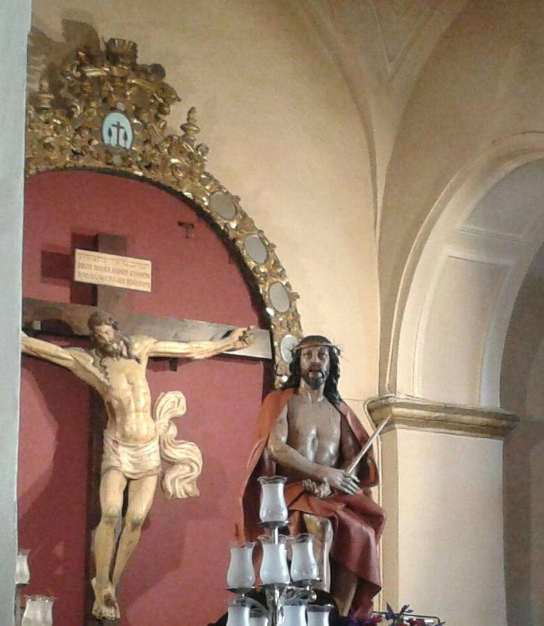 Semana Santa Valladolid. Iglesia Sta. Vera Cruz. Ecce Homo, Patrono de los Regimientos de Artilleros Antiaéreos.