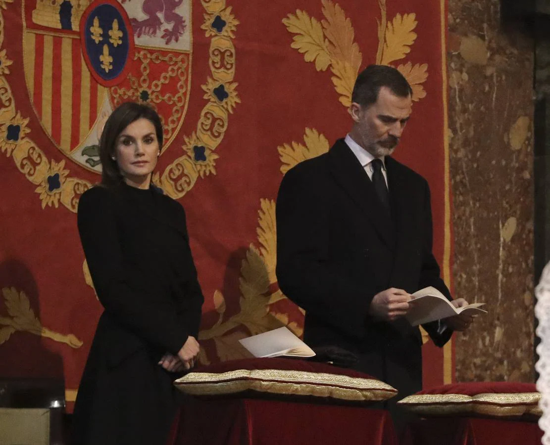 La Infanta Doña Cristina asistió a la ceremonia religiosa por los 25 años de la muerte de su abuelo