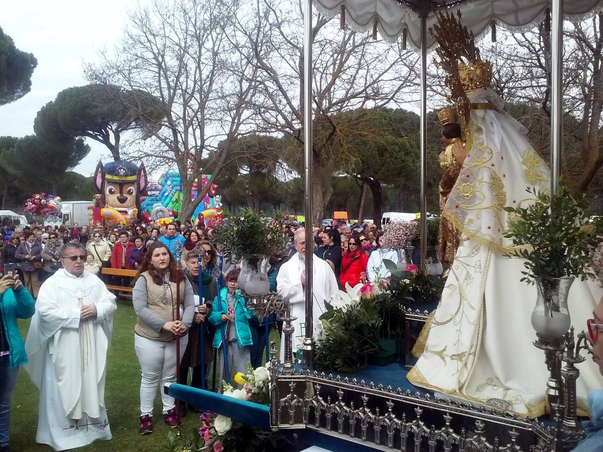 Numerosos vecinos se animaron a desplazarse hasta el paraje pinariego donde se ubica su ermita edificada a principios del siglo XVIII