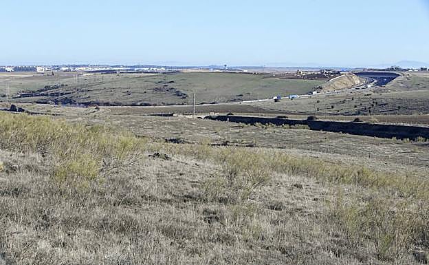 Vista panorámica de la zona donde está proyectado construir el futuro Puerto Seco. 