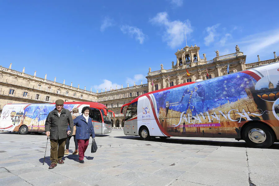 Los vehículos de largo recorrido que cubren la línea Salamanca-Madrid, que transporta anualmente cerca de un millón de personas, estarán en circulación durante al menos dos meses