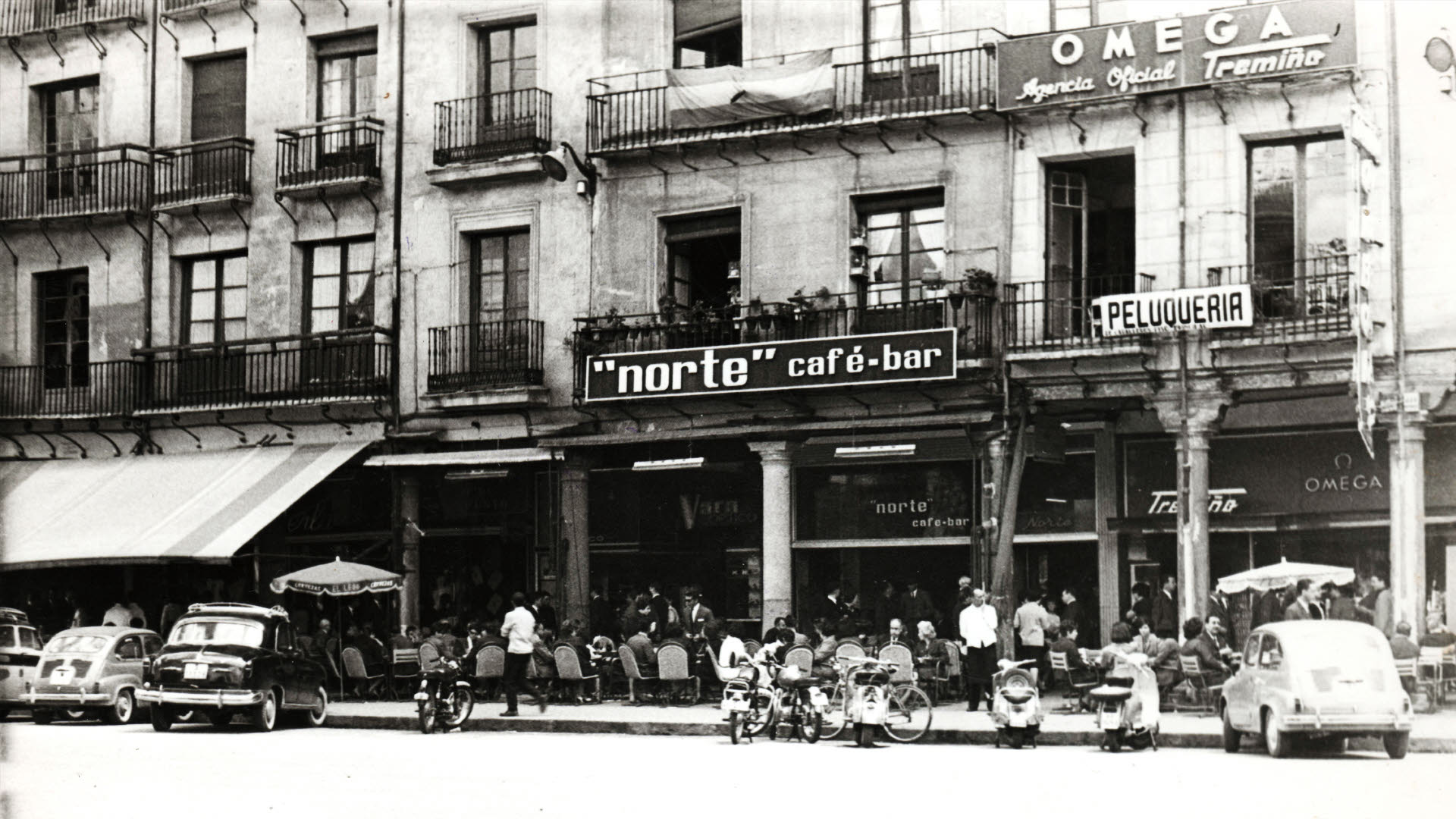 La terraza del Café del Norte, en la Plaza Mayor.