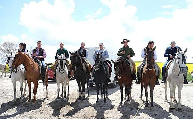 Jinetes en la romería de Olmedo, Valladolid