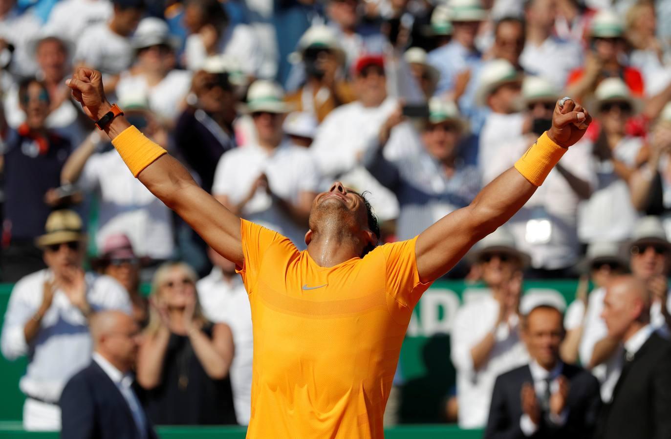 Las mejores imágenes de la final del Master 1.000 de Montecarlo entre el español Rafa Nadal y el japonés Kei Nishikori.