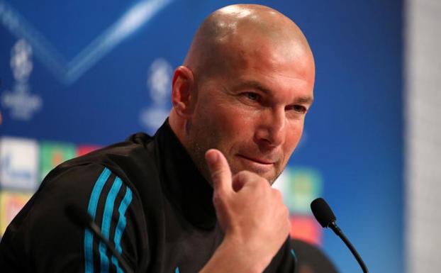 Zinedine Zidane, durante la rueda de prensa. 