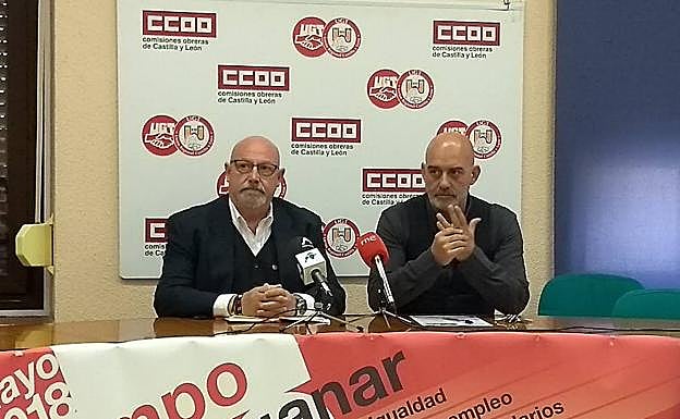 José Luis Hernández Rivas y Emilio Pérez Prieto, en la presentación del 1 de mayo.