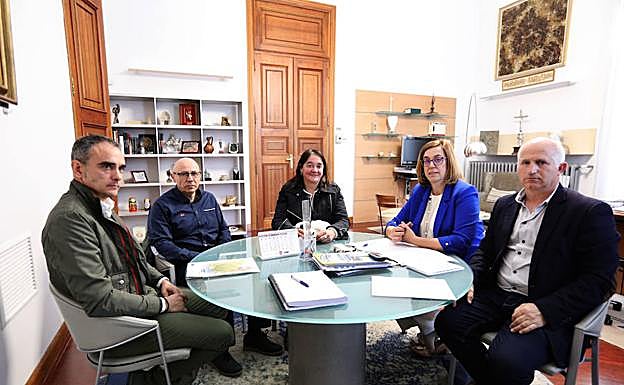Reunión entre la Diputación y el Ayuntamiento de Cervera. 